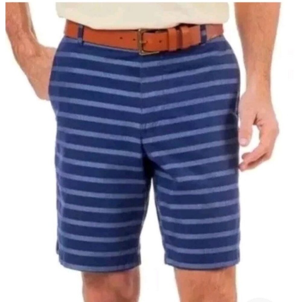 Southern Tide Rising Tide Men's Striped Blue Shorts Size W34